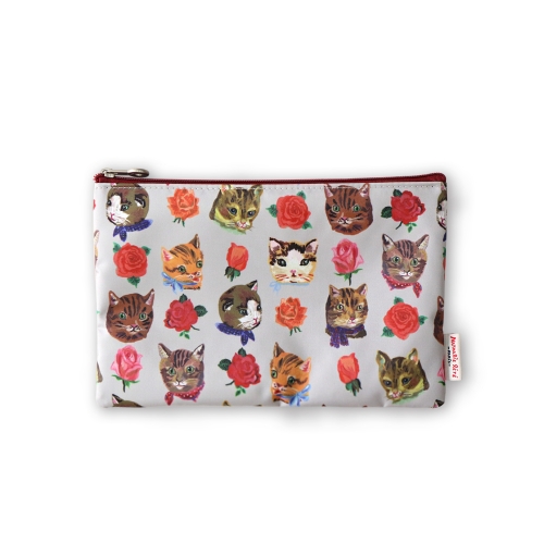 NATHALIE LETE FLAT POUCH CATS