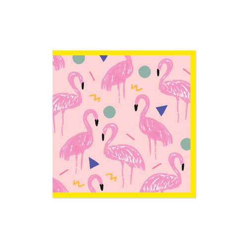 HAPPY CARD- BBH flamingo