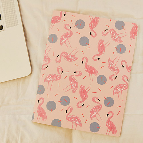 Notebook (with wires) Large size VER.2-flamingo